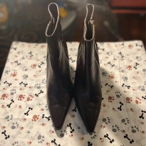 Anne Cole Sleek Black Ankle Booties